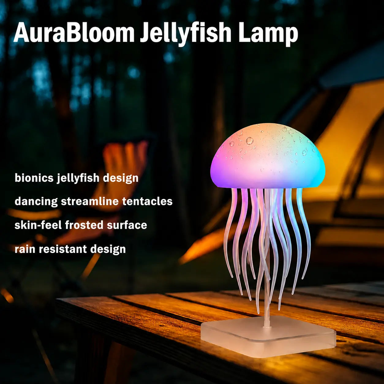 AuraBloom Jellyfish Lamp