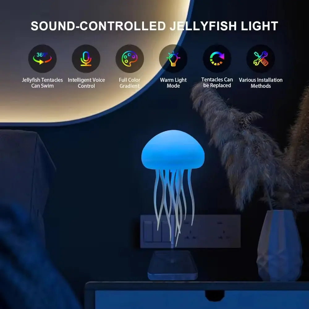 AuraBloom Jellyfish Lamp